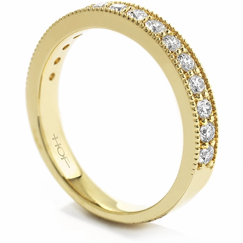 Hearts On Fire Diamond Bar Milgrain Band