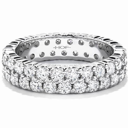 Hearts On Fire Double-Row Eternity Band Right Hand Diamond Ring