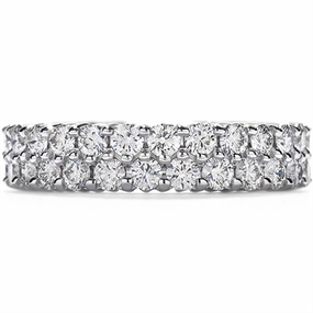 Hearts On Fire Double-Row Eternity Band Right Hand Diamond Ring