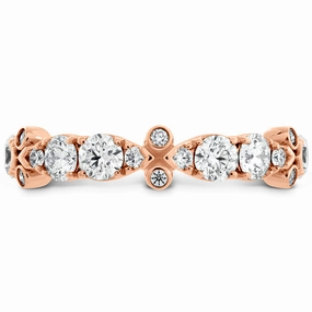 Hearts On Fire Double Teardrop Bezel Diamond Band