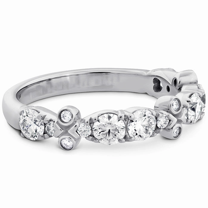 Hearts On Fire Double Teardrop Bezel Diamond Band