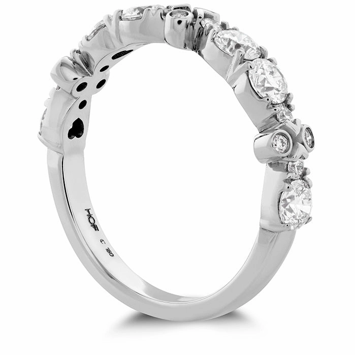 Hearts On Fire Double Teardrop Bezel Diamond Band