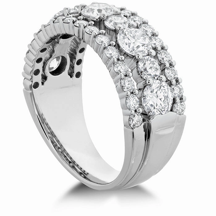 Hearts On Fire Enticing Three Row Diamond Ring