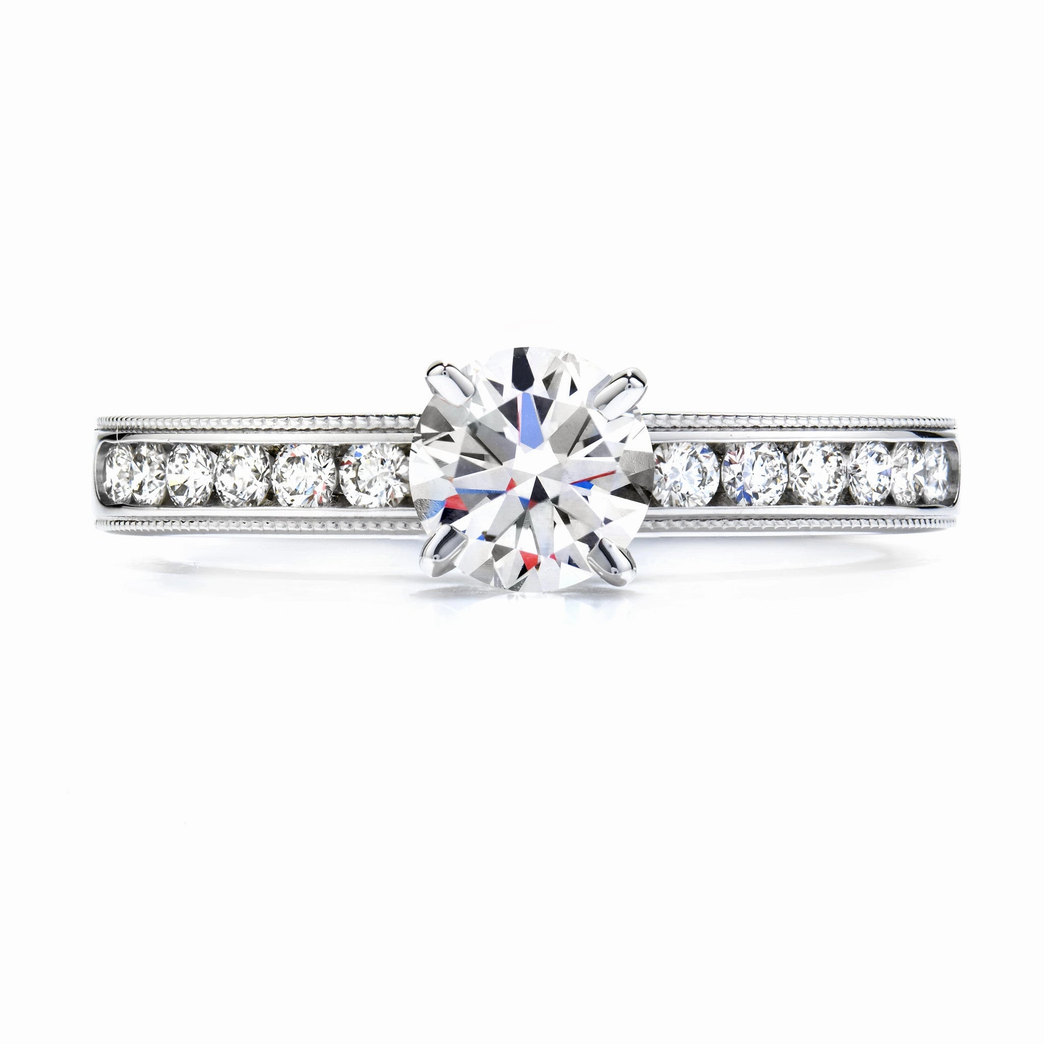 Hearts On Fire Eterne Milgrain Solitaire Engagement Ring
