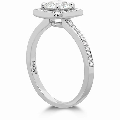 Hearts On Fire Euphoria Custom Halo Diamond Engagement Ring