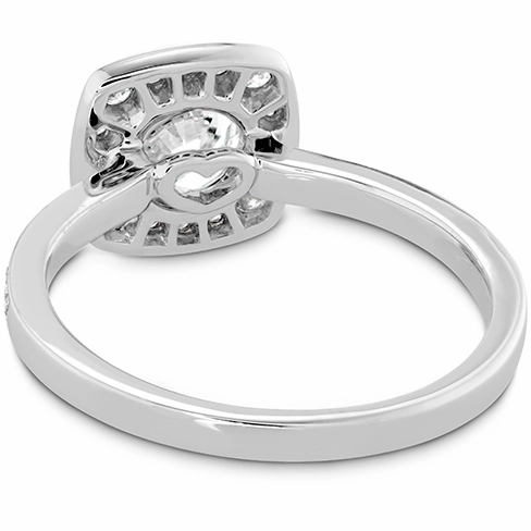 Hearts On Fire Euphoria Custom Halo Diamond Engagement Ring