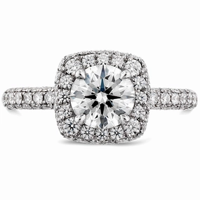 Hearts On Fire Euphoria Pave Diamond Engagement Ring