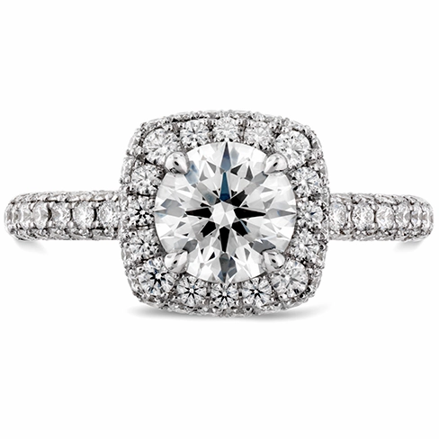 Hearts On Fire Euphoria Pave Diamond Engagement Ring