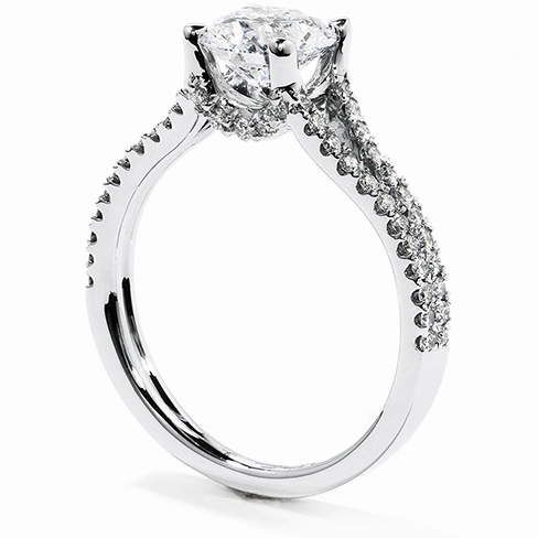 Hearts On Fire Felicity Split Shank Diamond Engagement Ring