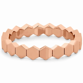 Hearts On Fire Hex Metal Eternity Band