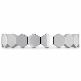 Hearts On Fire Hex Metal Eternity Band