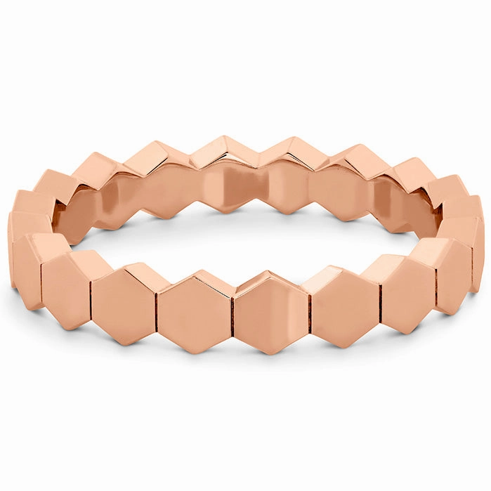 Hearts On Fire Hex Metal Eternity Band