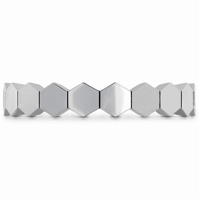 Hearts On Fire Hex Metal Eternity Band