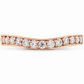 Hearts On Fire Hexagonal Curved Diamond Band