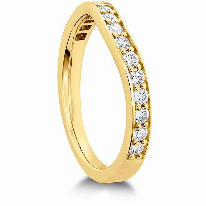 Hearts On Fire Hexagonal Curved Diamond Band