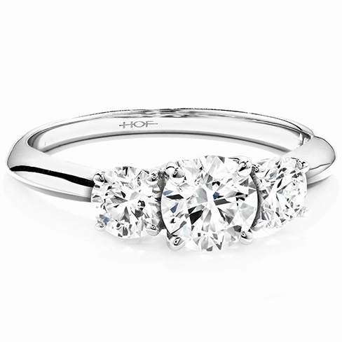 Hearts On Fire Insignia Three Stone Channel Engagement Ring