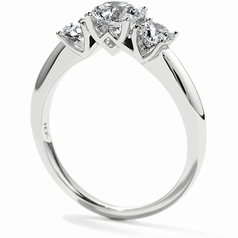 Hearts On Fire Insignia Three Stone Channel Engagement Ring