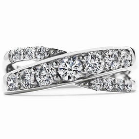 Hearts On Fire Intermingle Double Right Hand Diamond Ring