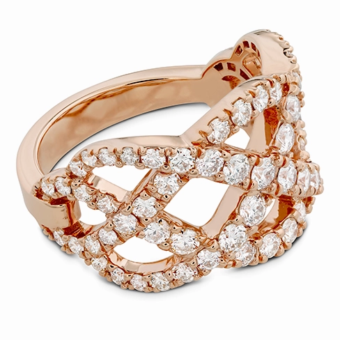 Hearts On Fire Intertwining Diamond Right Hand Ring
