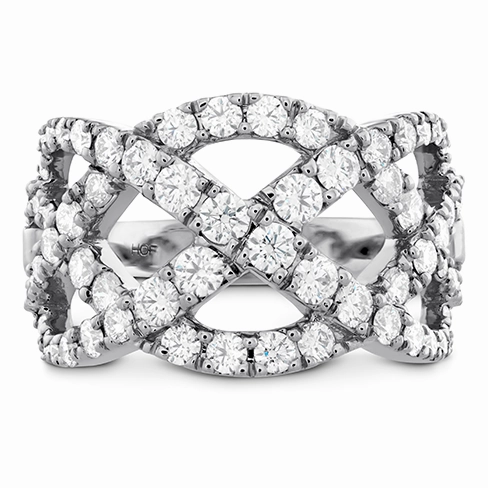 Hearts On Fire Intertwining Diamond Right Hand Ring