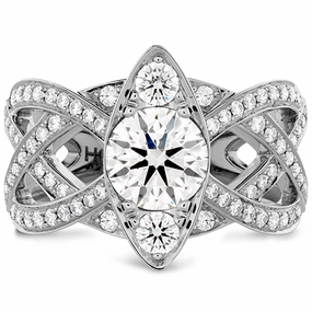 Hearts On Fire Intertwining Regal Diamond Engagement Ring