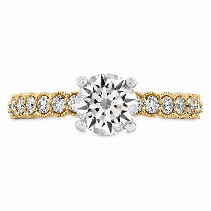 Hearts On Fire Isabelle Milgrain Diamond Engagement Ring