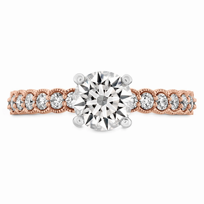 Hearts On Fire Isabelle Milgrain Diamond Engagement Ring
