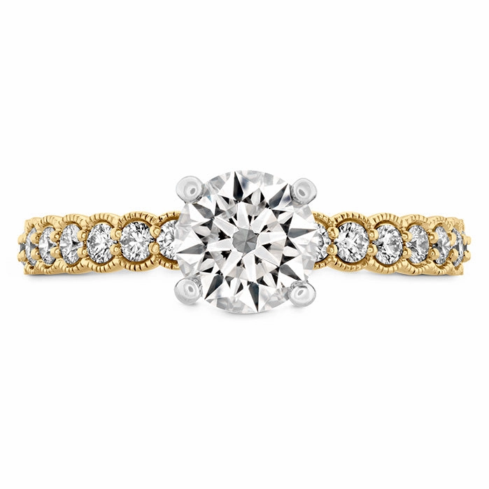 Hearts On Fire Isabelle Milgrain Diamond Engagement Ring