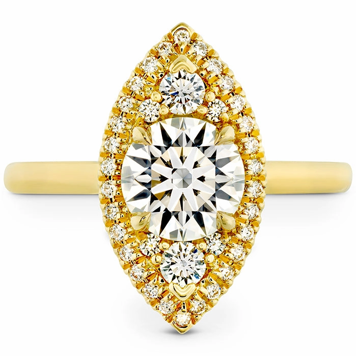 Hearts On Fire Juliette Marquise Halo Engagement Ring