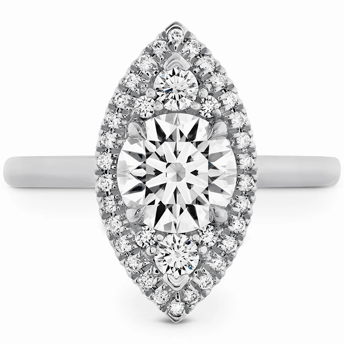 Hearts On Fire Juliette Marquise Halo Engagement Ring