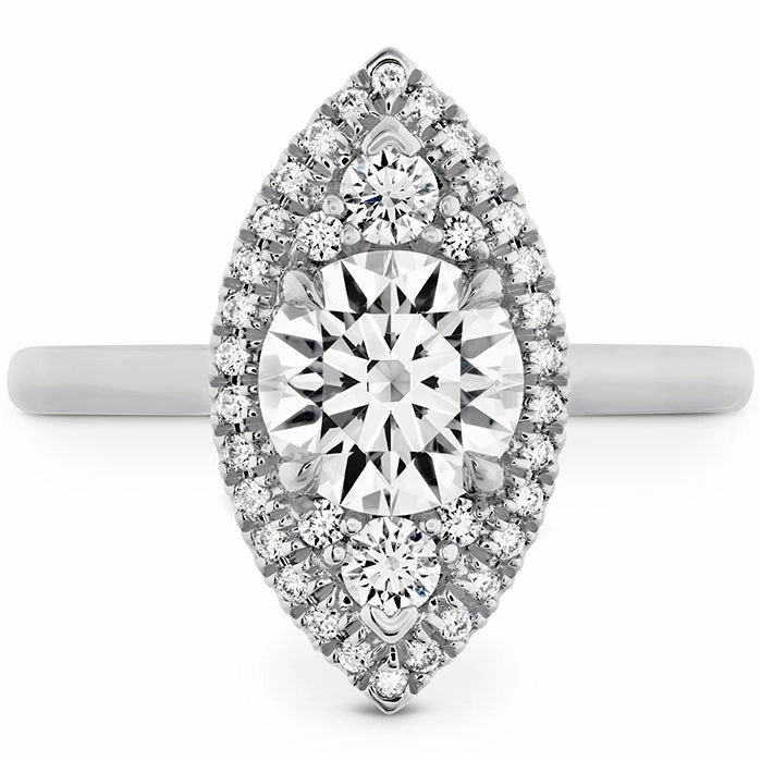 Hearts On Fire Juliette Marquise Halo Engagement Ring