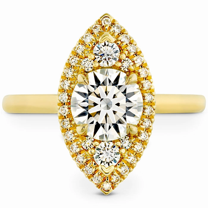 Hearts On Fire Juliette Marquise Halo Engagement Ring