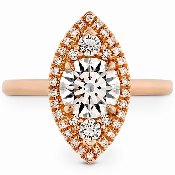 Hearts On Fire Juliette Marquise Halo Engagement Ring