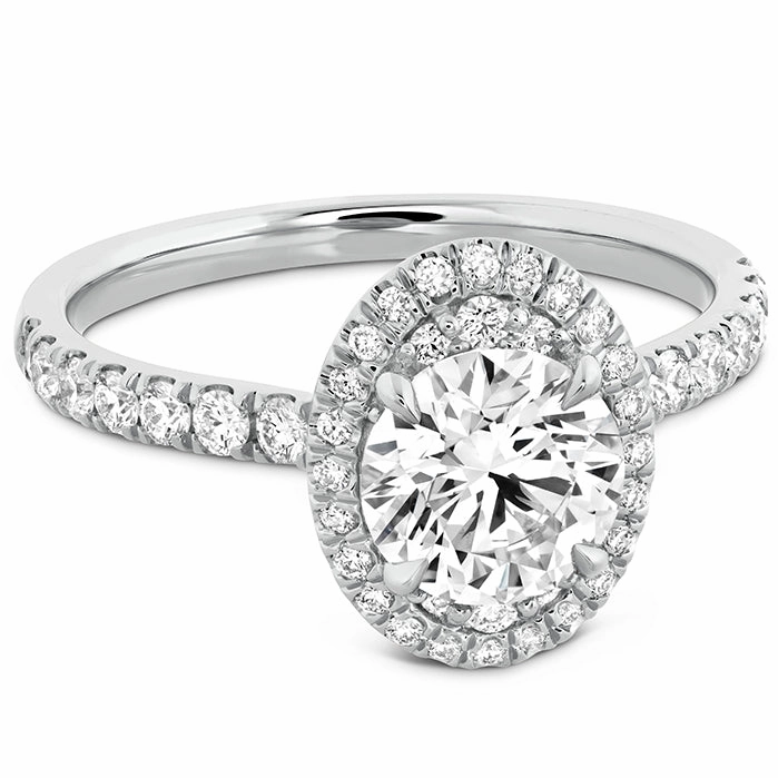 Hearts On Fire Juliette Oval Halo Diamond Engagement Ring