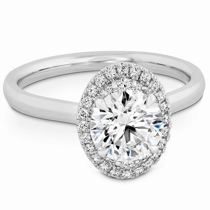 Hearts On Fire Juliette Oval Halo Diamond Engagement Ring