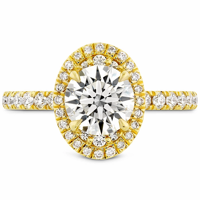 Hearts On Fire Juliette Oval Halo Diamond Engagement Ring