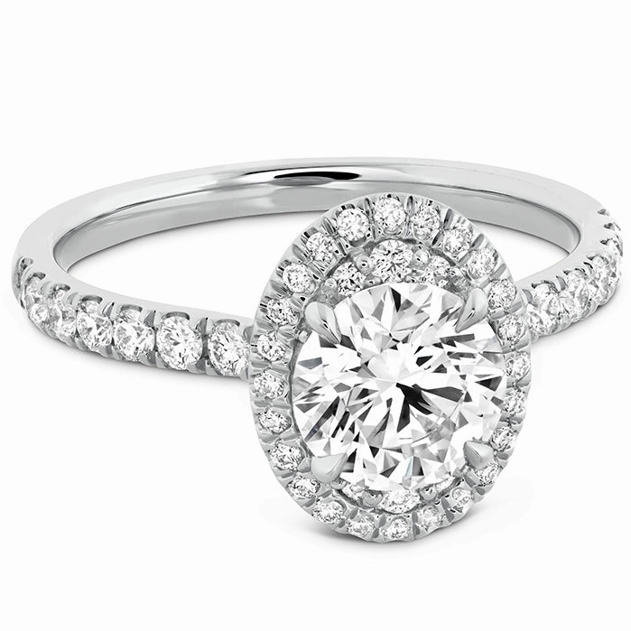 Hearts On Fire Juliette Oval Halo Diamond Engagement Ring