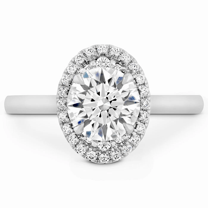 Hearts On Fire Juliette Oval Halo Diamond Engagement Ring