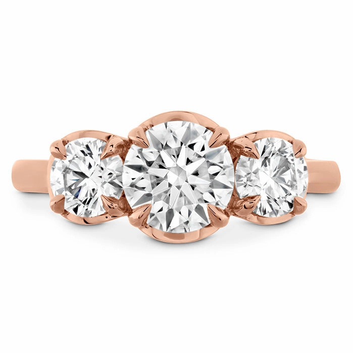 Hearts On Fire Juliette Three Stone Diamond Engagement Ring