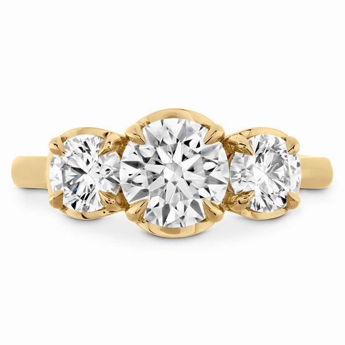 Hearts On Fire Juliette Three Stone Diamond Engagement Ring