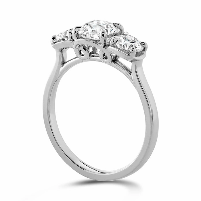 Hearts On Fire Juliette Three Stone Diamond Engagement Ring