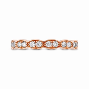 Hearts On Fire Larelei Floral Midi Diamond Band