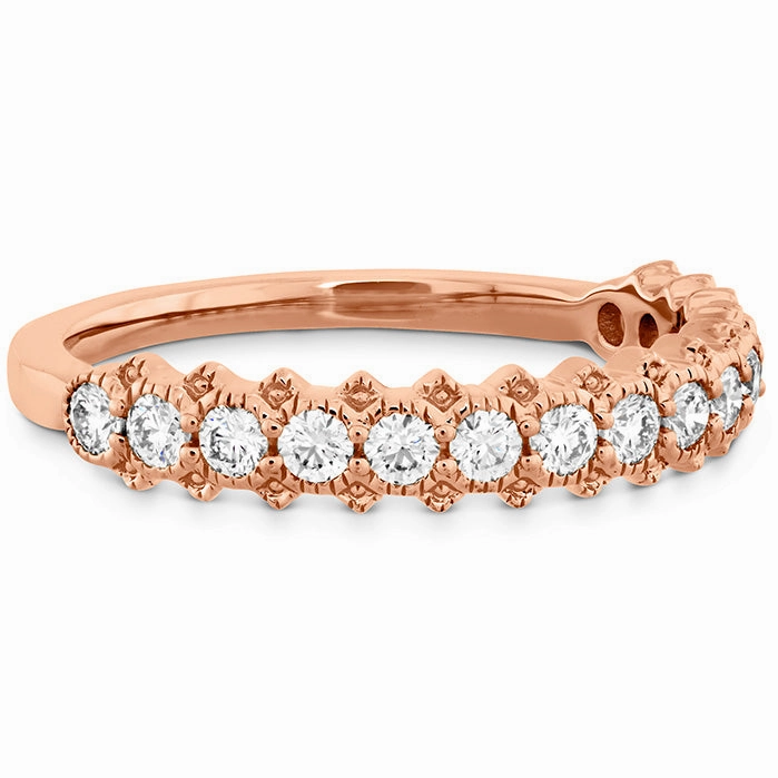 Hearts On Fire Liliana Bezel Milgrain Diamond Band