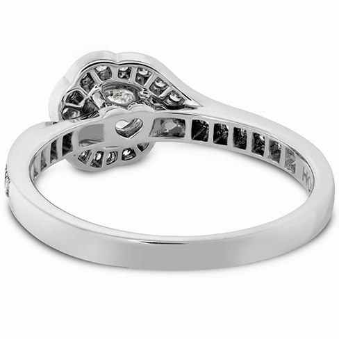 Hearts On Fire Lorelei Bloom Engagement Ring with Diamond Band