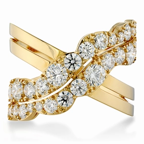 Hearts On Fire Lorelei Cross Over Diamond Ring