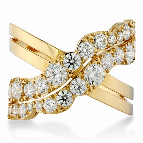 Hearts On Fire Lorelei Cross Over Diamond Ring