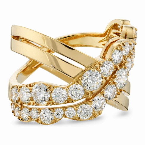Hearts On Fire Lorelei Cross Over Diamond Ring