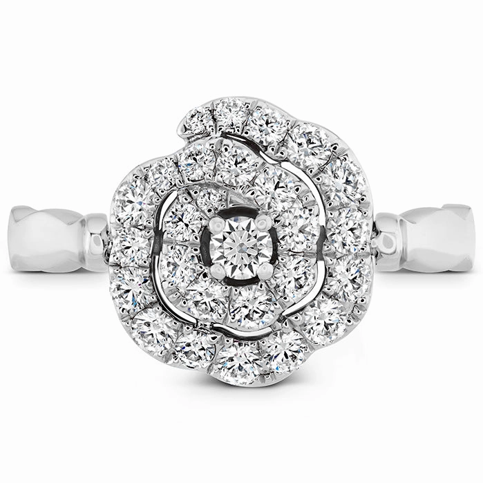 Hearts On Fire Lorelei Diamond and Ruby Floral Flip Ring