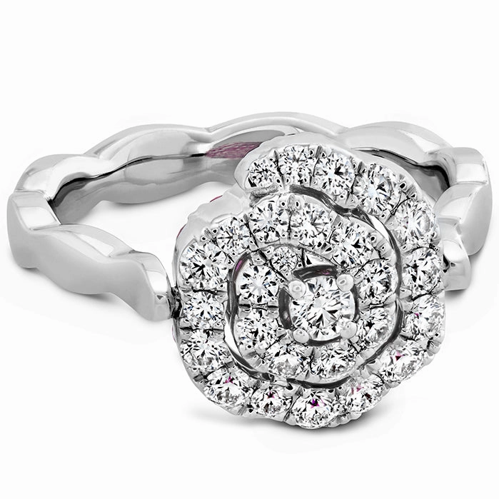 Hearts On Fire Lorelei Diamond and Ruby Floral Flip Ring