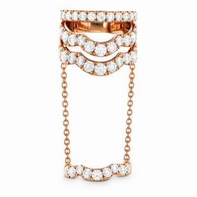 Hearts On Fire Lorelei Double Link Wave Diamond Ring